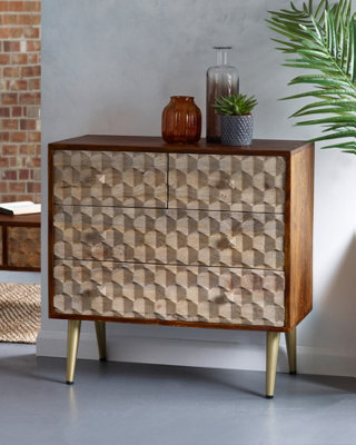 Edison Modern Stylish 4 Drawer Chest