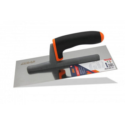 Edma Plastering Trowel Flat Stainless Steel Blade - 266055