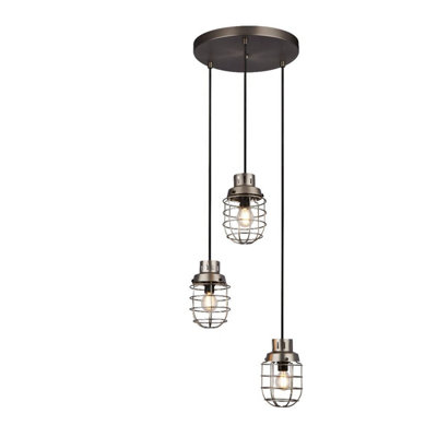 Edmunston 3 Light Industrial Ceiling Pendant