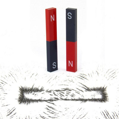 Educational Alnico Bar Magnet & Iron Filings Set for Science, Education, Experiments, Students, and Teachers