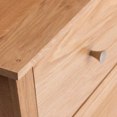 Edward Hopper Oak Dressing Table with 8 Drawers