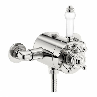 Edwardian Traditional Dual Control Thermostatic Exposed Shower Mixer