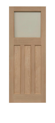 Edwardian Traditional Oak Glzd Door 1981 x 686mm