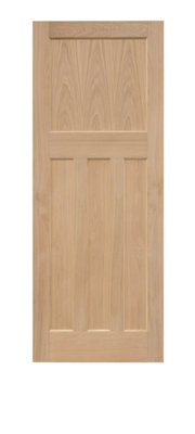 Edwardian Traditional Oak Panel Door 1981 x 610mm