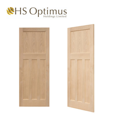 Edwardian Traditional Oak Panel Door 1981 x 762mm