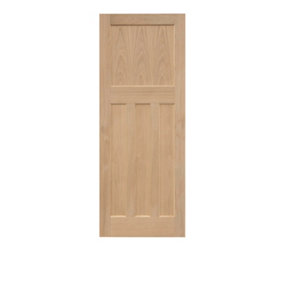 Edwardian Traditional Oak Panel Door 1981 x 762mm