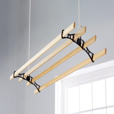 Edwardian Victorian Clothes Airer 1.2m 4 Lath Ceiling Pulley Horse ...