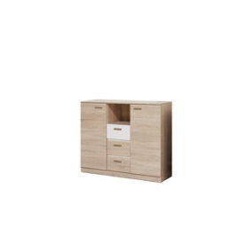 Effect Chest of Drawers in Oak Sonoma - W1300mm H1050mm D420mm, Functional and Stylish