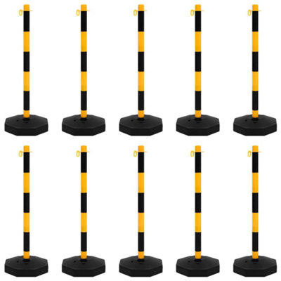 Effective Chain Post Set with 10 m Plastic Chain