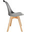 Egg dining chairs Frederikke, Set of 6 - grey