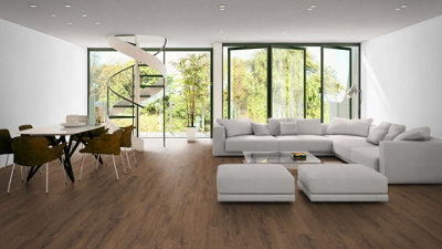 EGGER PRO Aqua+ Classic 8mm Dark Dunnington Oak EPL075 Laminate Flooring 1.99m² Pack