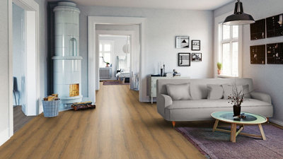 EGGER PRO Aqua+ Large 8mm Cognac Brown Sherman Oak EPL184 Laminate Flooring 2.54m² Pack - 3