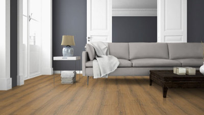 EGGER PRO Aqua+ Large 8mm Cognac Brown Sherman Oak EPL184 Laminate Flooring 2.54m² Pack - 6
