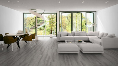 EGGER PRO Classic 8mm Light Grey Sherman Oak EPL205 Laminate Flooring 1.99m² Pack - 4