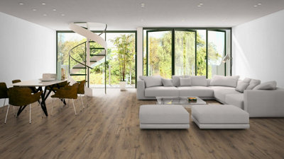EGGER PRO Classic 8mm Parquet Oak Dark EPL019 Laminate Flooring 1.99m² Pack - 5