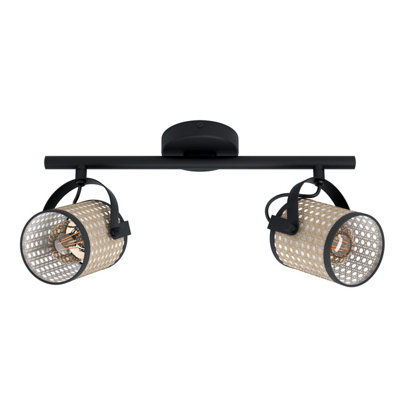 EGLO 2 Set Ceiling Light E27 Black RUSCOMB (21)