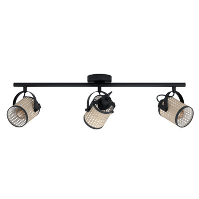 EGLO 3 Set Ceiling Light E27 Black RUSCOMB (21)