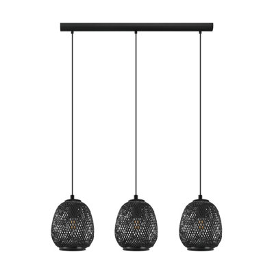 EGLO 3 Set Pendant E27 Black DEMBLEBY (21)