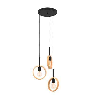 EGLO 3 Set Pendant E27 Black Wood IPSDEN (21)