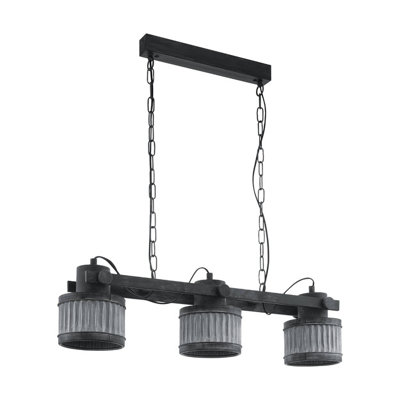 EGLO 3 Set Pendant E27 Grey TURROCK (21)