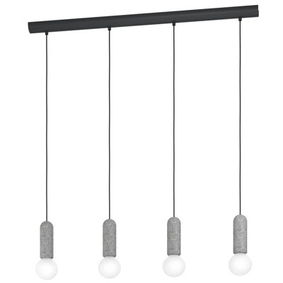 EGLO 4 Set Pendant E27 Anthracite Grey GIACONECCHIA (21)