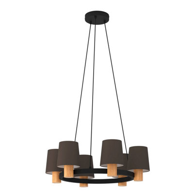 EGLO 6 Set Pendant E27 Wood EDALE (21)