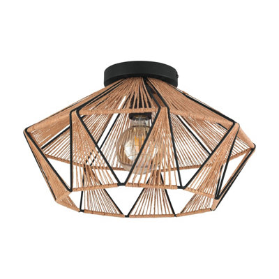 EGLO Adwickle Geometric Flush Ceiling Light (IP20) - Modern Stylish Lighting Fixture (D) 44.5cm