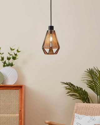 EGLO ADWICKLE Natural Steel Pendant Light