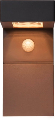 EGLO Baracconi IP44 Black Outdoor Sensor Wall Light