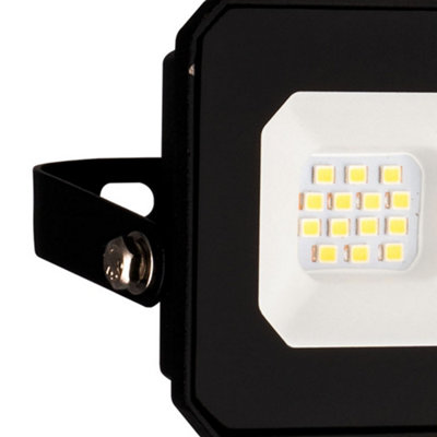 EGLO Basic Risacca-E Black Aluminium Eco-Friendly Outdoor Flood Light, 10W