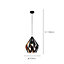 EGLO Carlton 1 Black And Copper Metal 1 Light Hanging Pendant, (D) 31cm