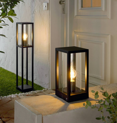 EGLO Cascinetta Black Pedestal Floor Lamp