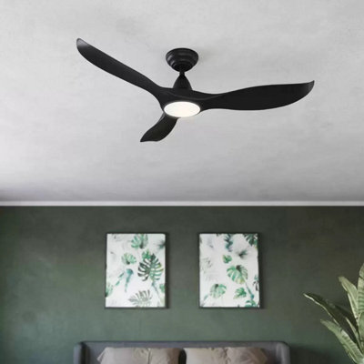 Eglo Cirali 132cm 3 Blade Indoor Ceiling Fan DC Motor, LED Light, 5 Speed Remote Control, Tunable White, Reversible Function