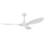 EGLO Cirali 52 White Metal 5-Speed Lit Ceiling Fan - Included LED (D) 132cm