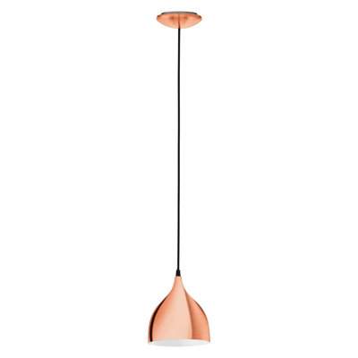 EGLO Coretto 1-Light Copper Metal Ceiling Fitting (D) 17cm