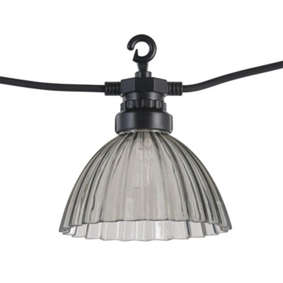 EGLO Cubone LED 5 Meter Modern Grey/ Black Transparent Outdoor Fairy Lights