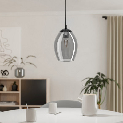 EGLO ESTANYS Pendant Light - Modern Vaporised Glass