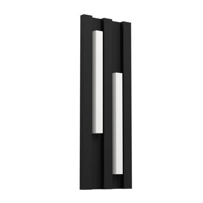 EGLO Fandina Outdoor LED Black Steel Wall Light