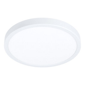 EGLO Fueva 5 White Round Integrated LED Flush Light , 4000K, (D) 28.5cm