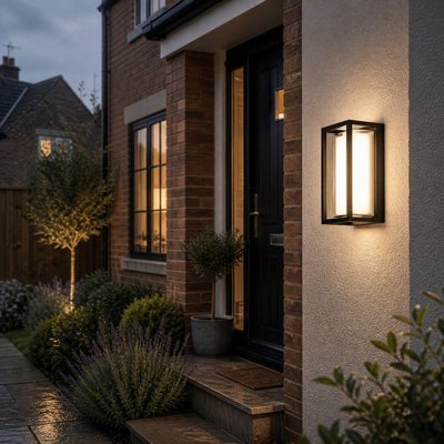 EGLO GENOVESE Outdoor LED Wall Light with Sensor, Tri Colour CCT (3000K ...