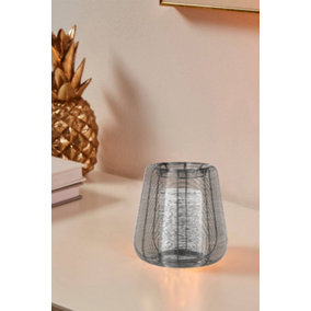 EGLO Hagony Candleholder With Silver Wireframe Bowl