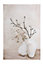EGLO Jerantut Neutral Printed Canvas With Painted Vases