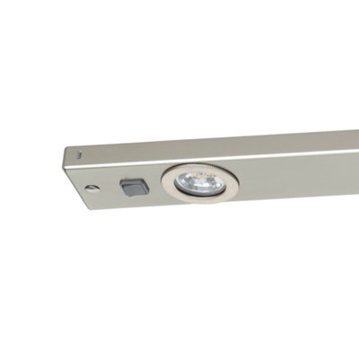 EGLO Kob LED Satin Nickel Under Cabinet Light, (L) 60cm