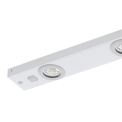 EGLO Kob LED White Metal Under Cabinet Light, (L) 60cm
