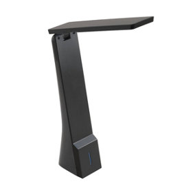 EGLO La Seca Black Plastic Tunable Integrated LED 3 Step Touch Dimming Desk Lamp, (L) 20cm