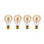 Eglo LED E27 A75 Amber Coloured Lightbulb 2200K - Pack of 4