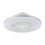 EGLO Lovisca White/Silver Ceiling Fan With Light