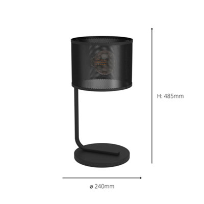 EGLO MANBY Black Steel Table Lamp