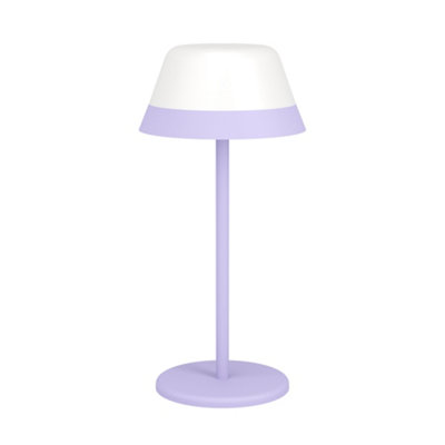 EGLO Meggiano Modern Purple & White RGB Touch Dimmer Table Lamp