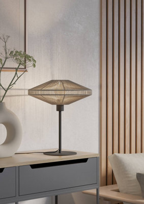 EGLO Midsumer Timeless Fabric & Steel Table Lamp